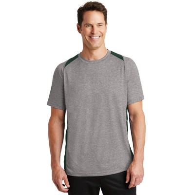 Sport-Tek® Heather Colorblock Contender™ Tee.