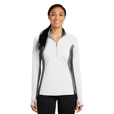 Sport-Tek® Women's Sport-Wick® Stretch Contrast 1/4-Zip Pullover.